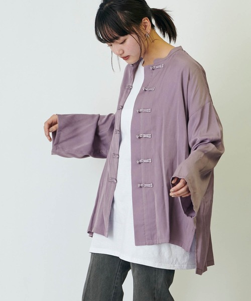 forksy.（フォルクシー）の「【forksy.】オーバーサイズ TRサテン