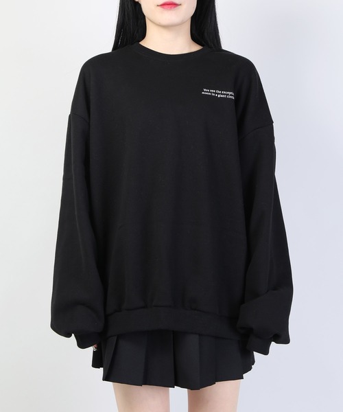 WC(ダブル シー)の「WC/ムーンプリントビッグスウェット(スウェット・レディース・ホワイト/ブラック・FREE)」の4枚目の写真