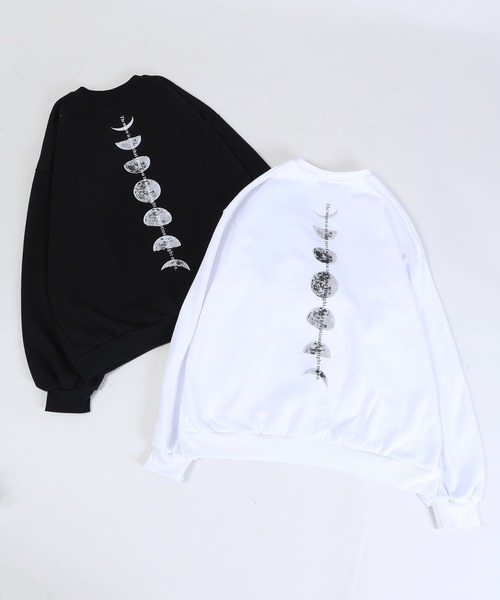 WC(ダブル シー)の「WC/ムーンプリントビッグスウェット(スウェット・レディース・ホワイト/ブラック・FREE)」の9枚目の写真