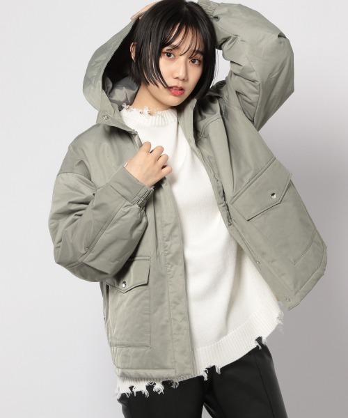 PAGEBOY サステナウォームナカワタブルゾン グレー 【 新品 タグ付き