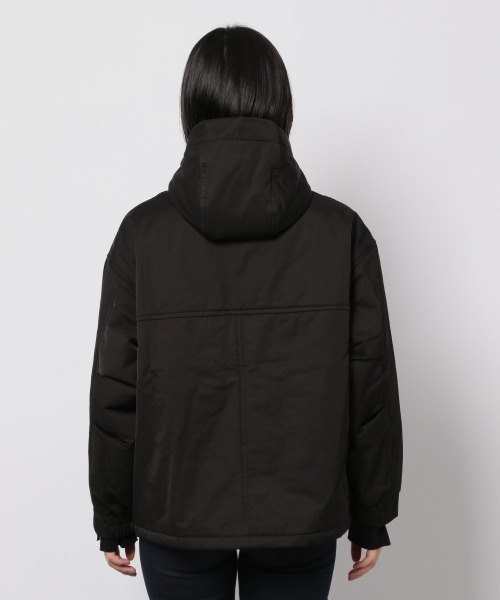 PAGEBOY（ページボーイ）の「ライトナカワタフードブルゾン（ブルゾン・レディース・ブラック/オリーブ・FREE）」の6枚目の写真