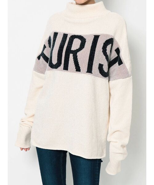 GYDA(ジェイダ)の「TOURISTモールジャガードニットTOPS(ニット/セーター・レディース・オフホワイト/ネイビー/ブラウン・FREE)」の11枚目の写真