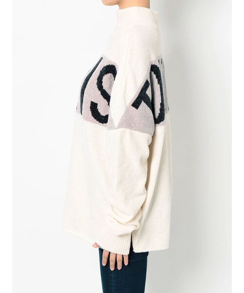 GYDA(ジェイダ)の「TOURISTモールジャガードニットTOPS(ニット/セーター・レディース・オフホワイト/ネイビー/ブラウン・FREE)」の14枚目の写真