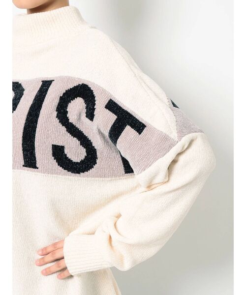 GYDA(ジェイダ)の「TOURISTモールジャガードニットTOPS(ニット/セーター・レディース・オフホワイト/ネイビー/ブラウン・FREE)」の17枚目の写真