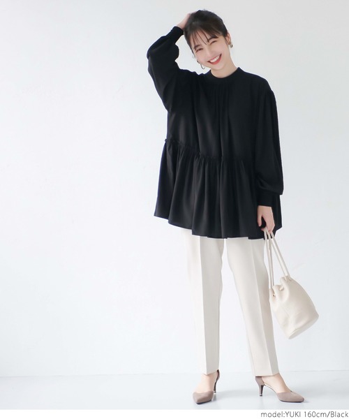 coca（coca）（コカ）の「サテンギャザーブラウス（シャツ/ブラウス・レディース・ブラック/ライトベージュ/ピンク系その他/ネイビー/ブラウン/グレイッシュベージュ/パープル/ピンク・ONE SIZE）」の13枚目の写真