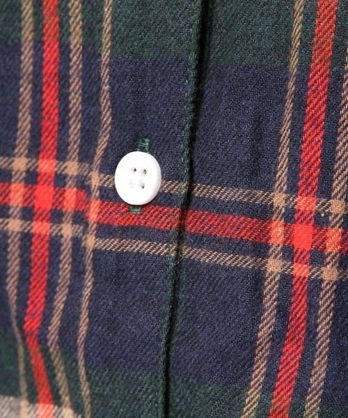 L.D.S.（エルディーエス）の「ネルチェックシャツワンピース（ワンピース・レディース・レッド系/グリーン系/ネイビー系・FREE）」の8枚目の写真