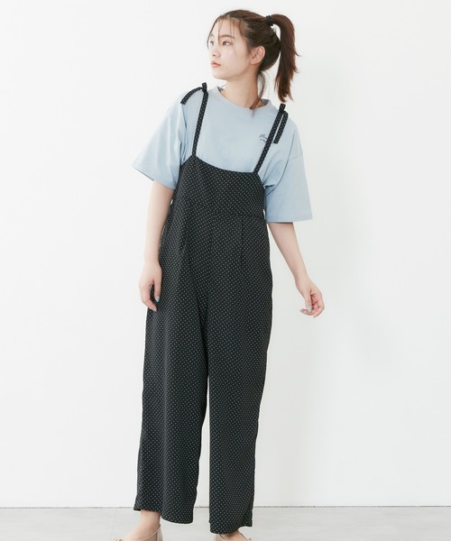 POU DOU DOU(プードゥドゥ)の「肩リボンオールインワン(その他パンツ・レディース・ブルー/ブラック/イエロー・3)」の21枚目の写真