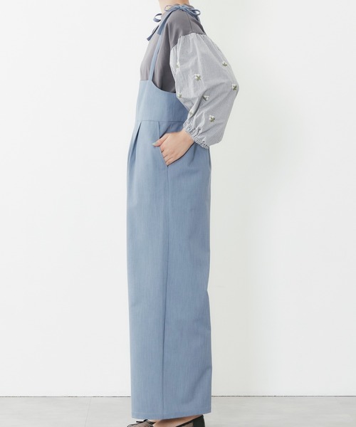 POU DOU DOU(プードゥドゥ)の「肩リボンオールインワン(その他パンツ・レディース・ブルー/ブラック/イエロー・3)」の5枚目の写真