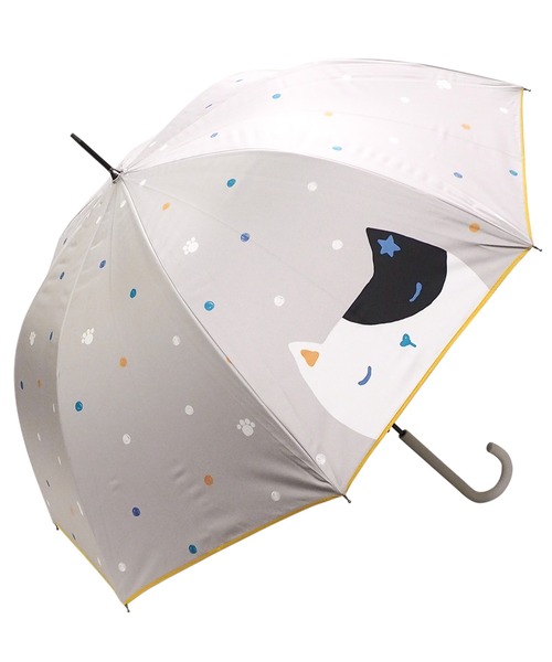 macocca（マコッカ）の「完全遮光晴雨兼用 ジャンプ傘 大きい猫柄（長傘・レディース・グレー/オフホワイト/ブラック・FREE）」の20枚目の写真
