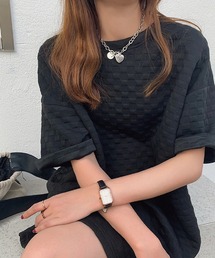 ぷっくりフクレジャガード オーバーシルエットTee