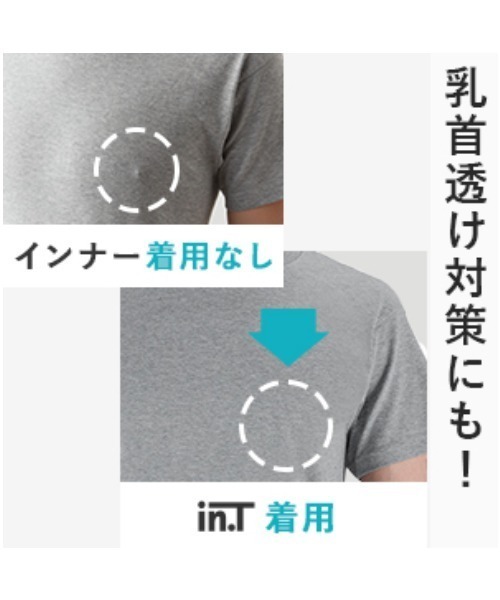 in.T(インティー)の「これ一枚でTシャツスタイルのお悩みを解決!『in.T』「極軽」クルーネックTシャツ(インナーウェア/肌着・メンズ・ベージュ/ブラック・LARGE/MEDIUM/X-LARGE)」の7枚目の写真