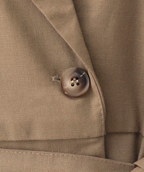 Bab(バブ)の「【WEB限定】コットンリネンオールインワン(サロペット/オーバーオール・レディース・ブラック/ベージュ/ホワイト系その他・38)」の12枚目の写真