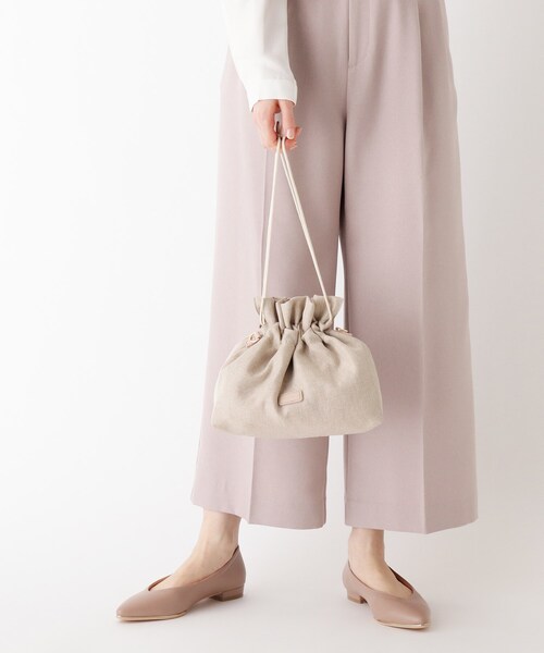 index（インデックス）の「◆巾着付ミニボストン（ボストンバッグ・レディース・ライトグレー/オフホワイト/ベビーピンク・00）」の16枚目の写真