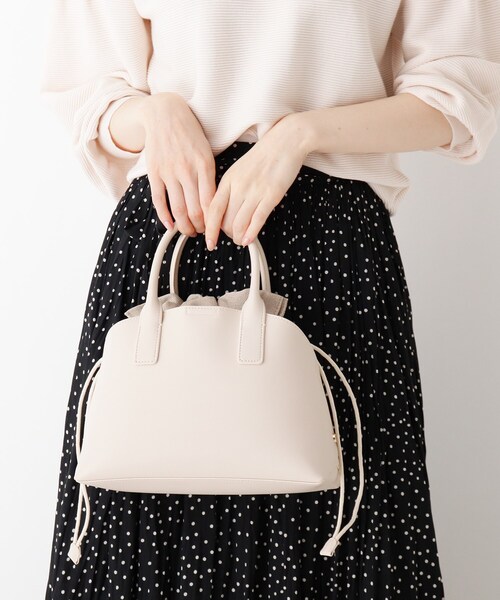 index（インデックス）の「◆巾着付ミニボストン（ボストンバッグ・レディース・ライトグレー/オフホワイト/ベビーピンク・00）」の18枚目の写真