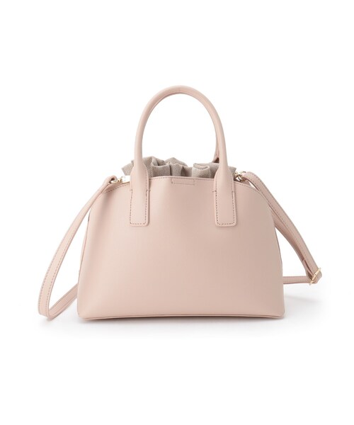 index（インデックス）の「◆巾着付ミニボストン（ボストンバッグ・レディース・ライトグレー/オフホワイト/ベビーピンク・00）」の22枚目の写真