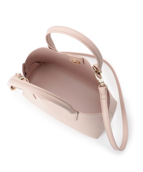 index（インデックス）の「◆巾着付ミニボストン（ボストンバッグ・レディース・ライトグレー/オフホワイト/ベビーピンク・00）」の13枚目の写真