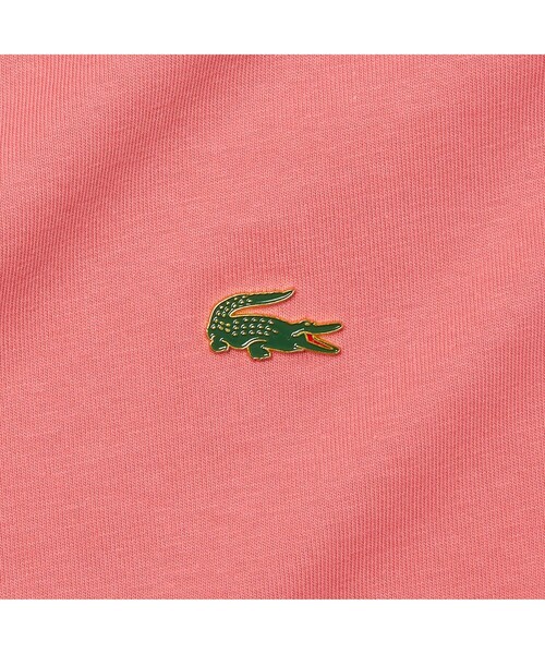LACOSTE L!VE（ラコステライブ）の「LACOSTE L!VEメタルバッジTシャツ（Tシャツ/カットソー・メンズ・ホワイト/ダークブルー/ピンク・M/S/XS/L）」の7枚目の写真