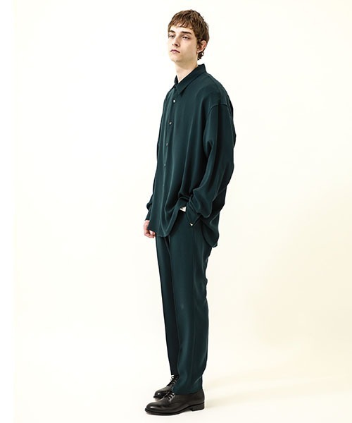 soe（ソーイ）の「【soe】STUDIOUS別注 GEORGETTE LOOSE SH（シャツ/ブラウス・メンズ・ブラック/ダークグリーン/ネイビー/ブラウン/ブルー/アイボリー・0/1）」の15枚目の写真