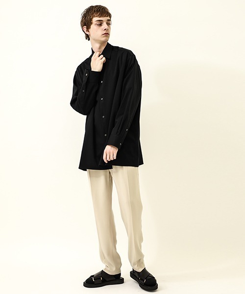 【soe】STUDIOUS別注 ETTE LOOSE SH soe（ソーイ）の「【soe】STUDIOUS別注 GEORGETTE LOOSE SH（シャツ