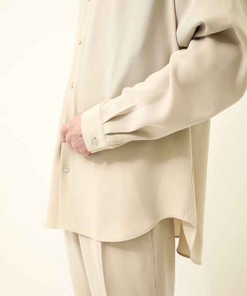 【soe】STUDIOUS別注 ETTE LOOSE SH soe（ソーイ）の「【soe】STUDIOUS別注 GEORGETTE LOOSE SH（シャツ