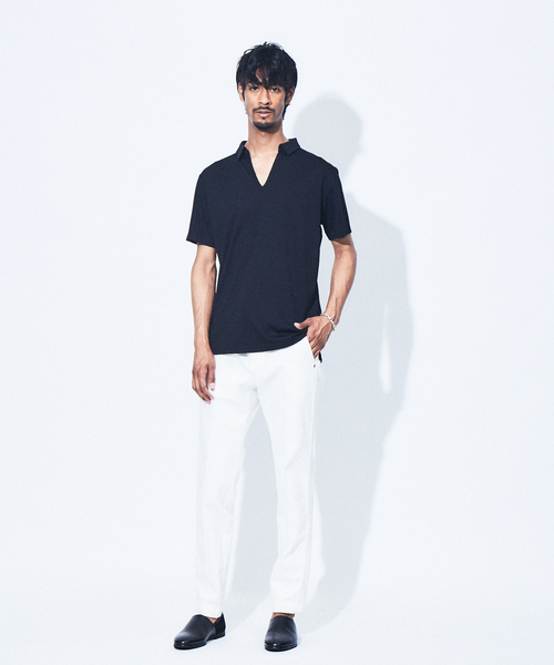 5351 POUR LES HOMMES（ゴーサンゴーイチプールオム）の「【定番人気】スキッパー ポロシャツ（ポロシャツ・メンズ・ネイビー/グレー/ブラック・44/46/48/50）」の17枚目の写真