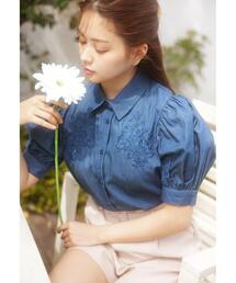 INGNI | ボリュームスリーブ刺繍／ブラウス(シャツ/ブラウス)