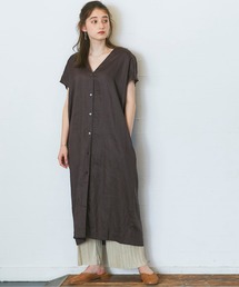 12Twelve Agenda | ウォッシャブル前後2WAYリネンワンピース(シャツワンピース)