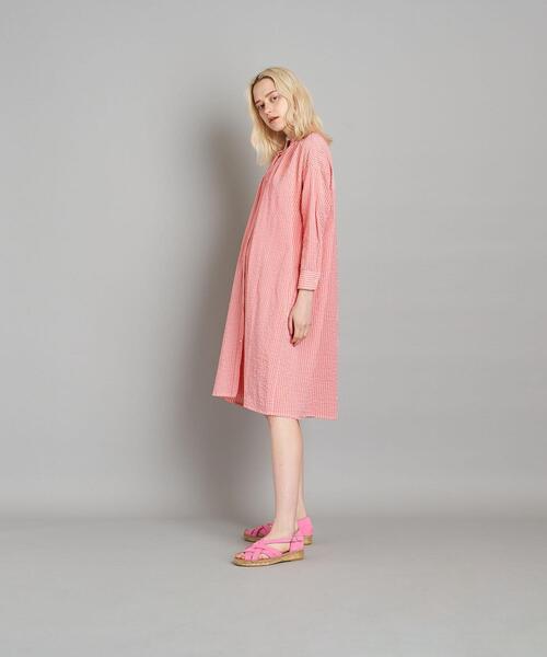 Steven Alan（スティーブンアラン）の「＜CARON CALLAHAN＞AURORA DRESS/ワンピース（シャツワンピース・レディース・ピンク・SMALL）」の3枚目の写真