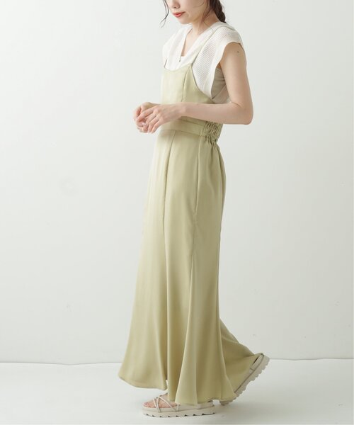 RAY CASSIN（レイカズン）の「マーメイドフィットキャミワンピース（ワンピース・レディース・ブラック/パープル/ライトカーキ・FREE）」の3枚目の写真