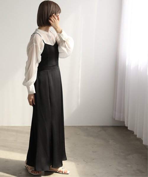 RAY CASSIN（レイカズン）の「マーメイドフィットキャミワンピース（ワンピース・レディース・ブラック/パープル/ライトカーキ・FREE）」の2枚目の写真