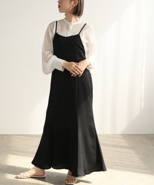 RAY CASSIN（レイカズン）の「マーメイドフィットキャミワンピース（ワンピース・レディース・ブラック/パープル/ライトカーキ・FREE）」の6枚目の写真