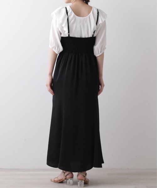 RAY CASSIN（レイカズン）の「マーメイドフィットキャミワンピース（ワンピース・レディース・ブラック/パープル/ライトカーキ・FREE）」の9枚目の写真