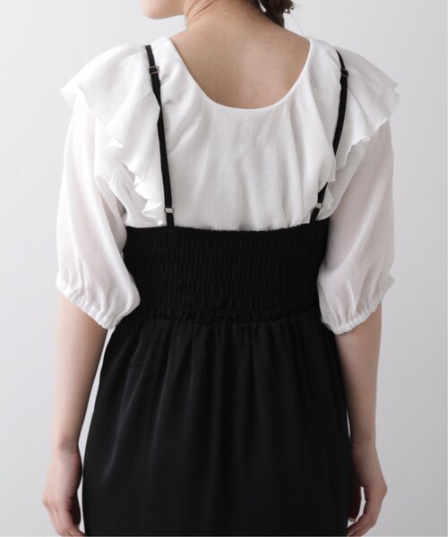 RAY CASSIN（レイカズン）の「マーメイドフィットキャミワンピース（ワンピース・レディース・ブラック/パープル/ライトカーキ・FREE）」の10枚目の写真