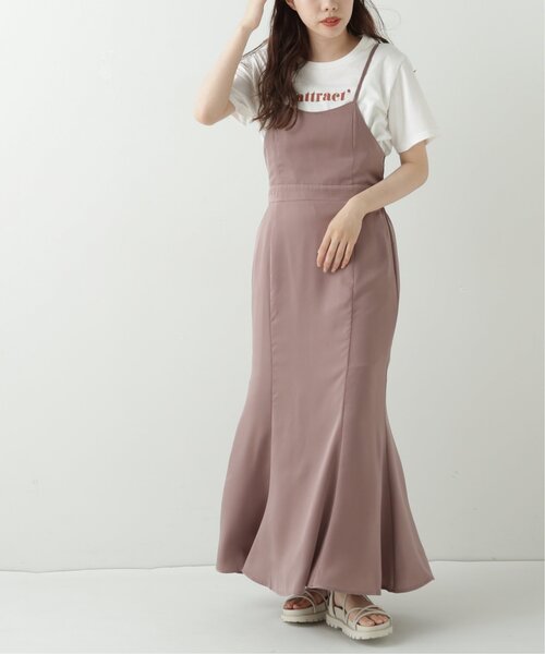 RAY CASSIN（レイカズン）の「マーメイドフィットキャミワンピース（ワンピース・レディース・ブラック/パープル/ライトカーキ・FREE）」の18枚目の写真