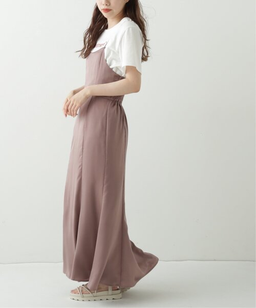 RAY CASSIN（レイカズン）の「マーメイドフィットキャミワンピース（ワンピース・レディース・ブラック/パープル/ライトカーキ・FREE）」の19枚目の写真