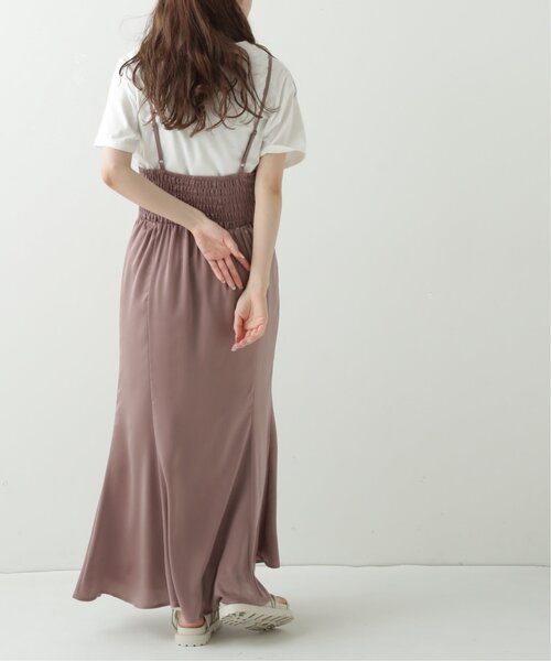 RAY CASSIN（レイカズン）の「マーメイドフィットキャミワンピース（ワンピース・レディース・ブラック/パープル/ライトカーキ・FREE）」の20枚目の写真