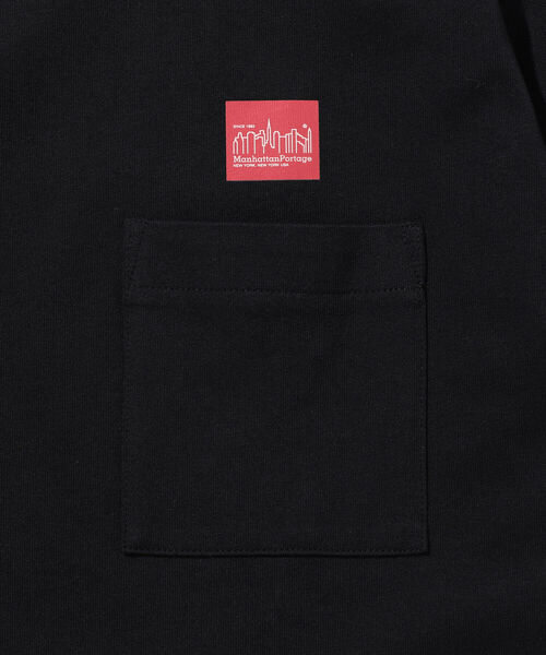 B:MING by BEAMS(ビーミングバイビームス)の「Manhattan Portage / ポケット付き ロゴクルーネックTシャツ(Tシャツ/カットソー・メンズ・ホワイト/ブラック/サックスブルー・SMALL/MEDIUM/LARGE)」の13枚目の写真
