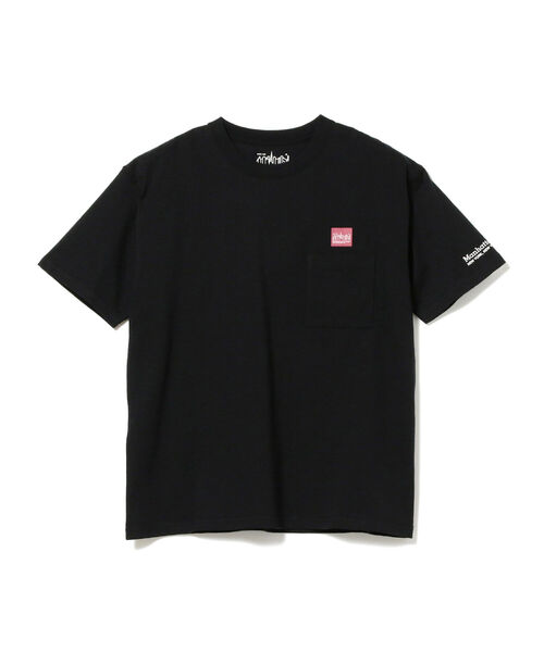B:MING by BEAMS(ビーミングバイビームス)の「Manhattan Portage / ポケット付き ロゴクルーネックTシャツ(Tシャツ/カットソー・メンズ・ホワイト/ブラック/サックスブルー・SMALL/MEDIUM/LARGE)」の18枚目の写真