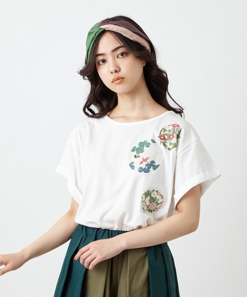 ふりふ（フリフ）の「furifuTシャツ（Tシャツ/カットソー・レディース・ホワイト/パープル/レッド/オフホワイト・FREE）」の3枚目の写真