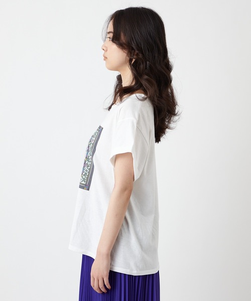 ふりふ（フリフ）の「furifuTシャツ（Tシャツ/カットソー・レディース・ホワイト/パープル/レッド/オフホワイト・FREE）」の6枚目の写真