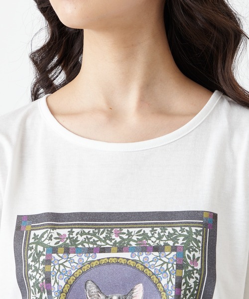 ふりふ（フリフ）の「furifuTシャツ（Tシャツ/カットソー・レディース・ホワイト/パープル/レッド/オフホワイト・FREE）」の8枚目の写真