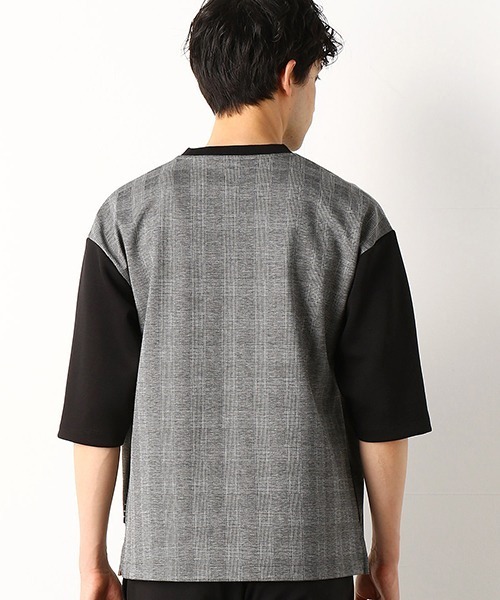 COMME　CA COMMUNE（コムサコミューン）の「グレンチェック　ダブルポケット　ビッグTシャツ（Tシャツ/カットソー・メンズ・チェック・MEDIUM/LARGE）」の10枚目の写真