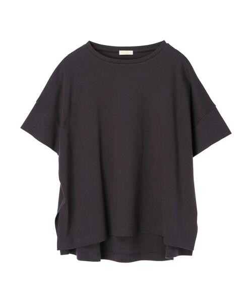 earth music&ecology（アースミュージックアンドエコロジー）の「スムースポンチョ風Tシャツ ＊（Tシャツ/カットソー・レディース・ブラック/グレイッシュベージュ/ピンク/オフホワイト/チャコールグレー/ミント・FREE）」の19枚目の写真