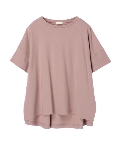 earth music&ecology（アースミュージックアンドエコロジー）の「スムースポンチョ風Tシャツ ＊（Tシャツ/カットソー・レディース・ブラック/グレイッシュベージュ/ピンク/オフホワイト/チャコールグレー/ミント・FREE）」の17枚目の写真