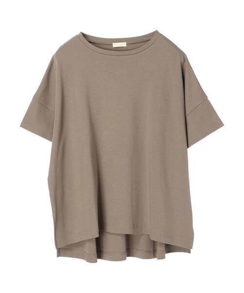 earth music&ecology（アースミュージックアンドエコロジー）の「スムースポンチョ風Tシャツ ＊（Tシャツ/カットソー・レディース・ブラック/グレイッシュベージュ/ピンク/オフホワイト/チャコールグレー/ミント・FREE）」の16枚目の写真