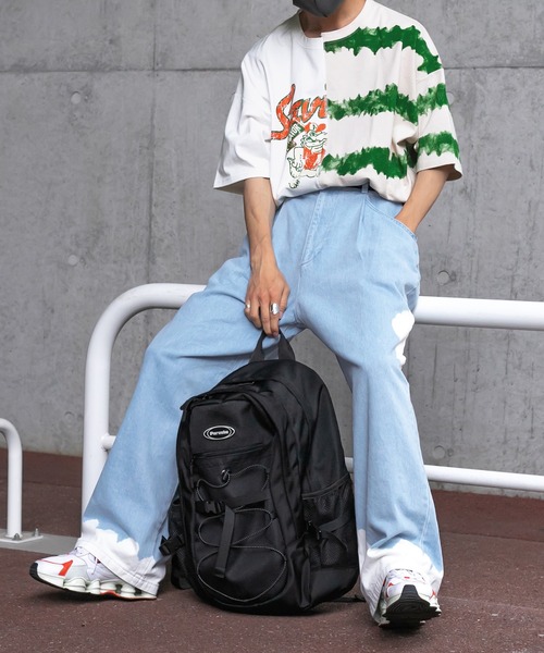 Perushu（ペルーシュ）の「リメイクカレッジボーダーTシャツ（Tシャツ/カットソー・メンズ・ブラック/レッド/ホワイト・LARGE/MEDIUM）」の6枚目の写真