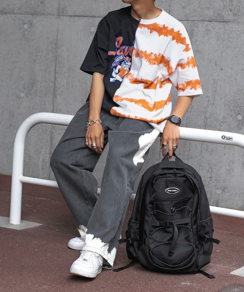 Perushu（ペルーシュ）の「リメイクカレッジボーダーTシャツ（Tシャツ/カットソー・メンズ・ブラック/レッド/ホワイト・LARGE/MEDIUM）」の16枚目の写真