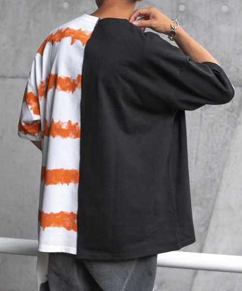 Perushu（ペルーシュ）の「リメイクカレッジボーダーTシャツ（Tシャツ/カットソー・メンズ・ブラック/レッド/ホワイト・LARGE/MEDIUM）」の18枚目の写真