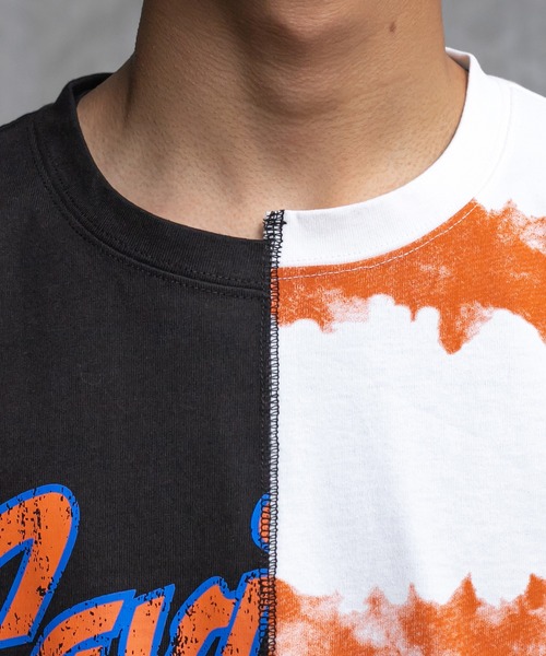 Perushu（ペルーシュ）の「リメイクカレッジボーダーTシャツ（Tシャツ/カットソー・メンズ・ブラック/レッド/ホワイト・LARGE/MEDIUM）」の19枚目の写真