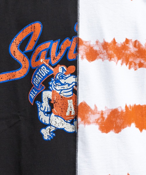 Perushu（ペルーシュ）の「リメイクカレッジボーダーTシャツ（Tシャツ/カットソー・メンズ・ブラック/レッド/ホワイト・LARGE/MEDIUM）」の21枚目の写真